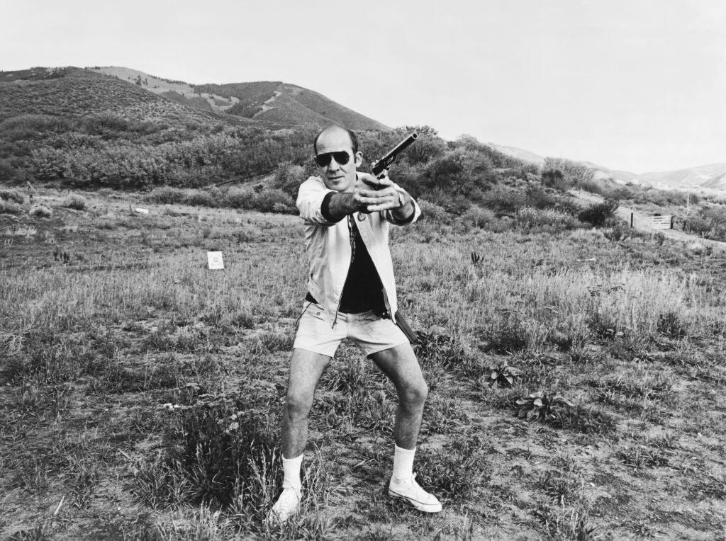 Hunter S. Thompson by Michael Ochs-The Darkroom Society