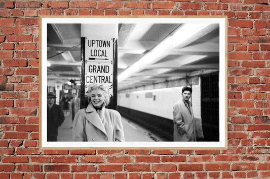 Marilyn in Grand Central Station by Ed Feingersh-The Darkroom Society
