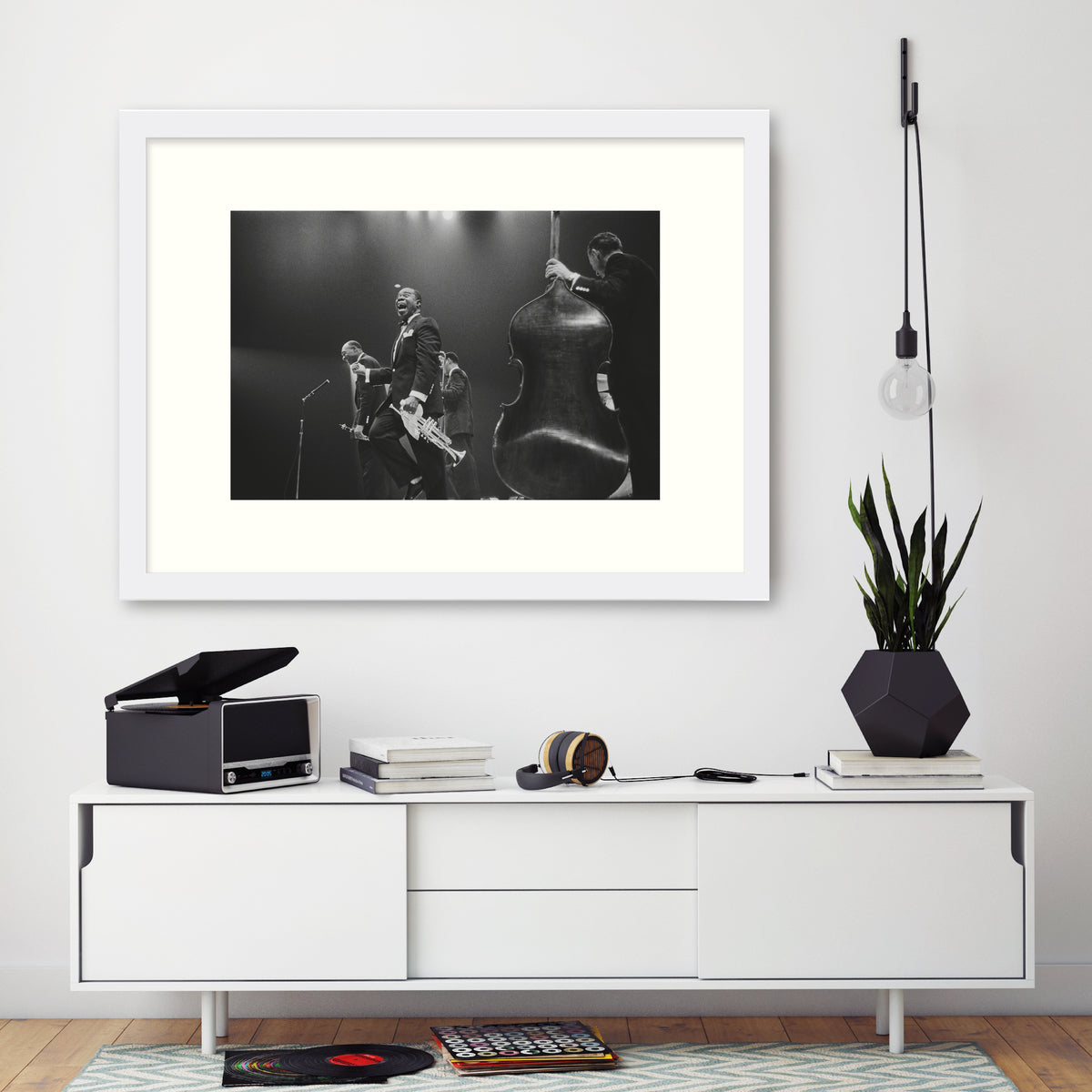 Framed: Louis Armstrong on Stage by Haywood Magee photo for sale Getty Images Gallery