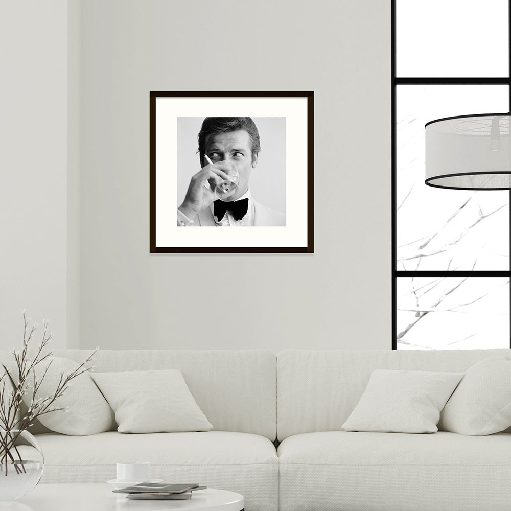 Framed: Shaken Not Stirred by Peter Ruck Roger Moore as James Bons photo for sale Getty Images Gallery