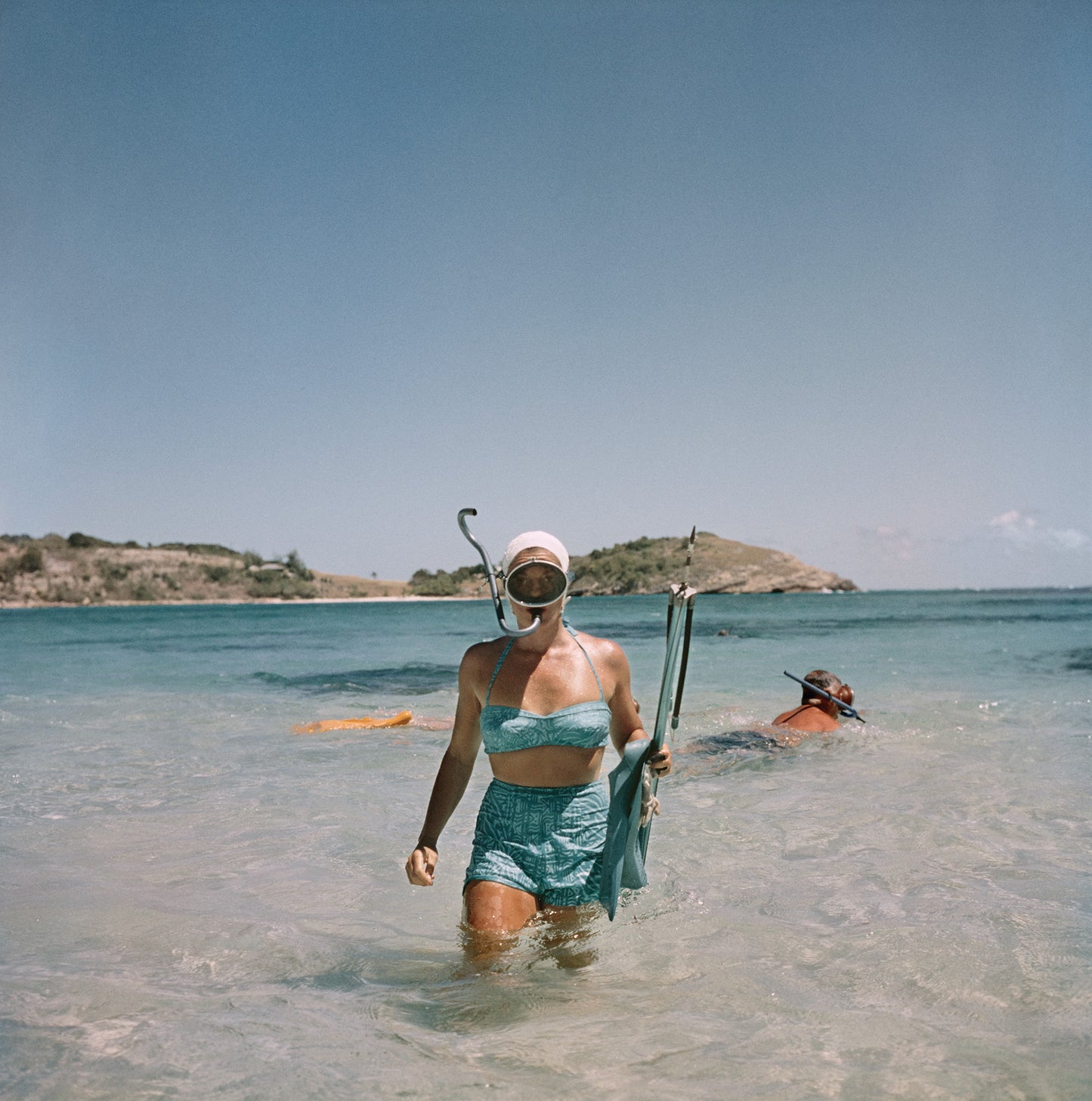 Slim Aarons: Snorkling in Antigua