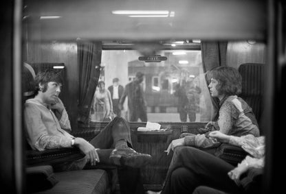 Paul McCartney and Mick Jagger 'First Class Travel' by Victor Blackman