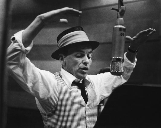 Frank Sinatra Recording Session by Murray Garrett