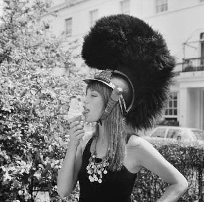 Jane Birkin with Helmet