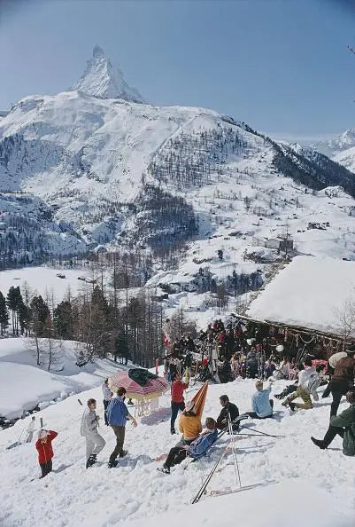 Slim Aarons: Zermatt Skiing-The Darkroom Society
