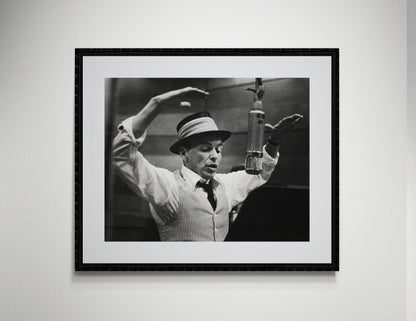 Frank Sinatra Recording Session by Murray Garrett