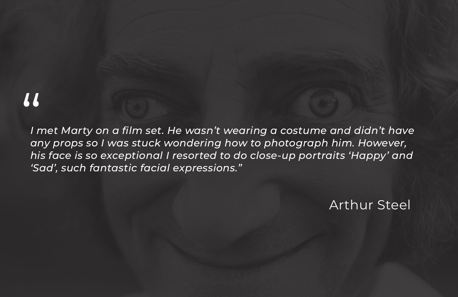 Arthur Steel: Happy Marty Feldman-The Darkroom Society