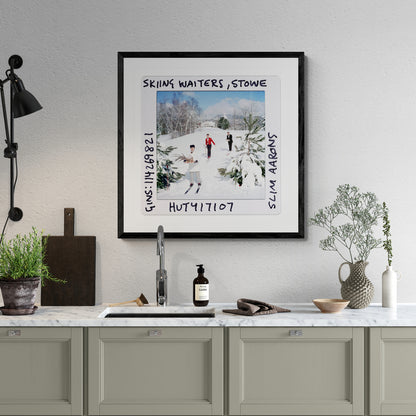 Slim Aarons: Skiing Waiters - Slide-The Darkroom Society