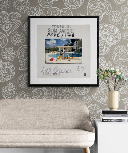 Slim Aarons: Poolside Backgammon - Slide-The Darkroom Society