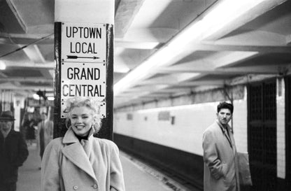 Marilyn in Grand Central Station by Ed Feingersh-The Darkroom Society