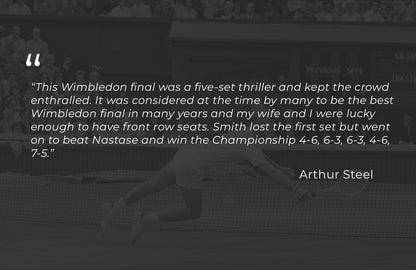 Arthur Steel: Stan Smith, Wimbledon Tennis Championship Final-The Darkroom Society