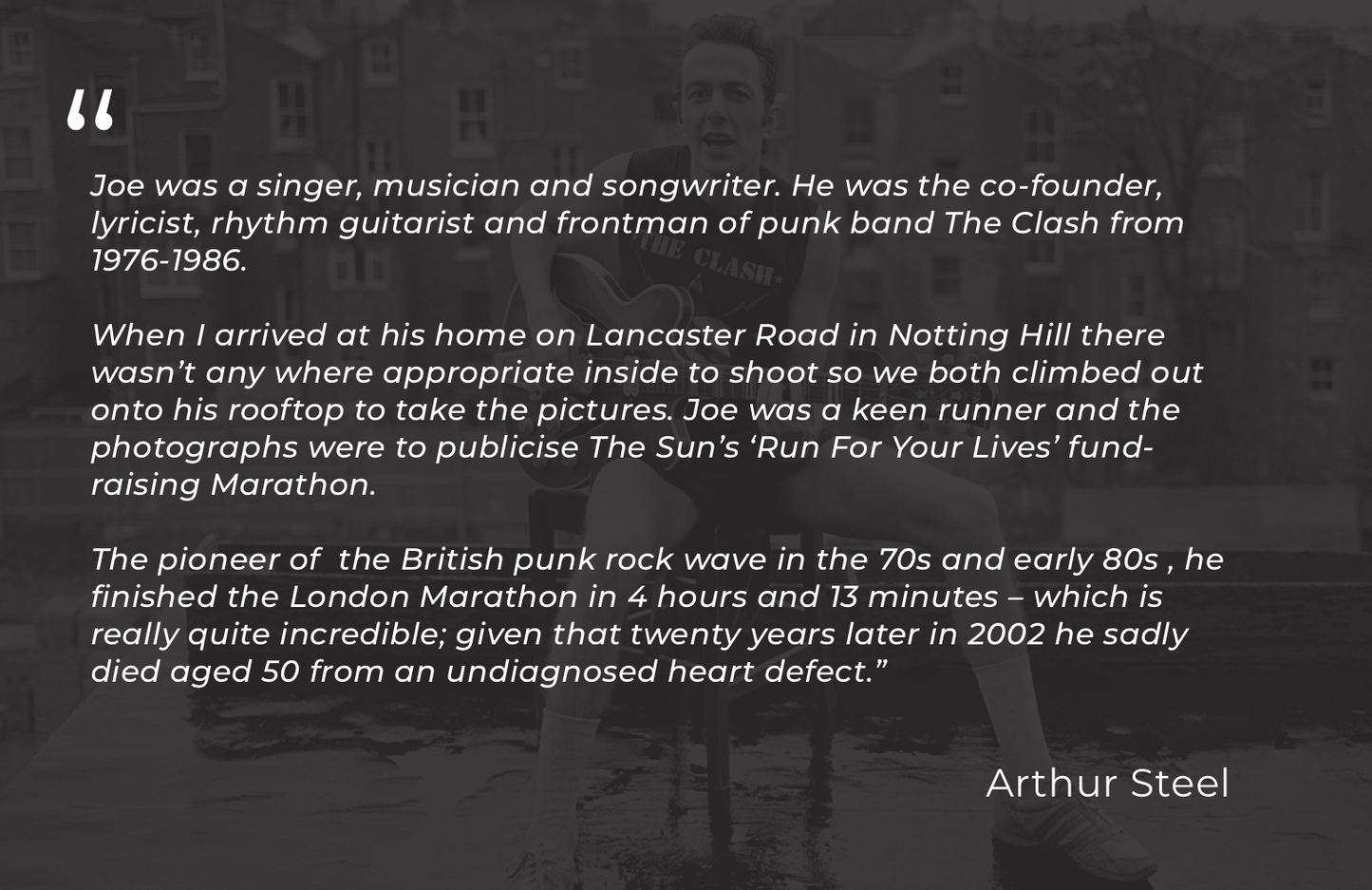 Arthur Steel: Joe Strummer, The Clash