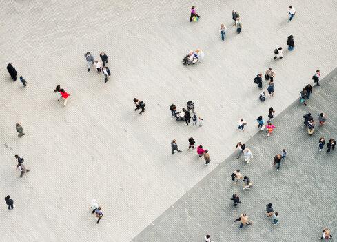 Urban Crowd by George Clerk-The Darkroom Society