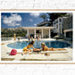 Slim Aarons: Poolside Backgammon-The Darkroom Society