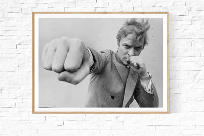 Michael Caine Throwing a Punch by Stephan C. Archetti-The Darkroom Society