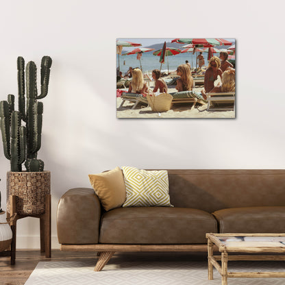 Slim Aarons: Saint-Tropez Beach-The Darkroom Society