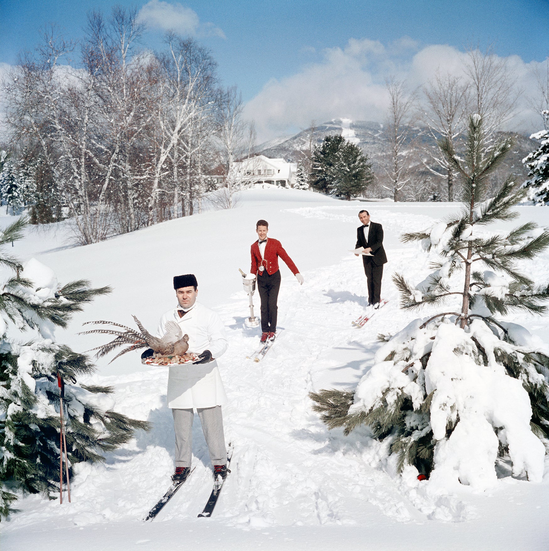 Slim Aarons: Skiing Waiters photo for sale Getty Images Gallery