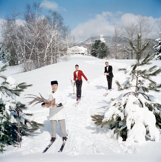 Slim Aarons: Skiing Waiters photo for sale Getty Images Gallery