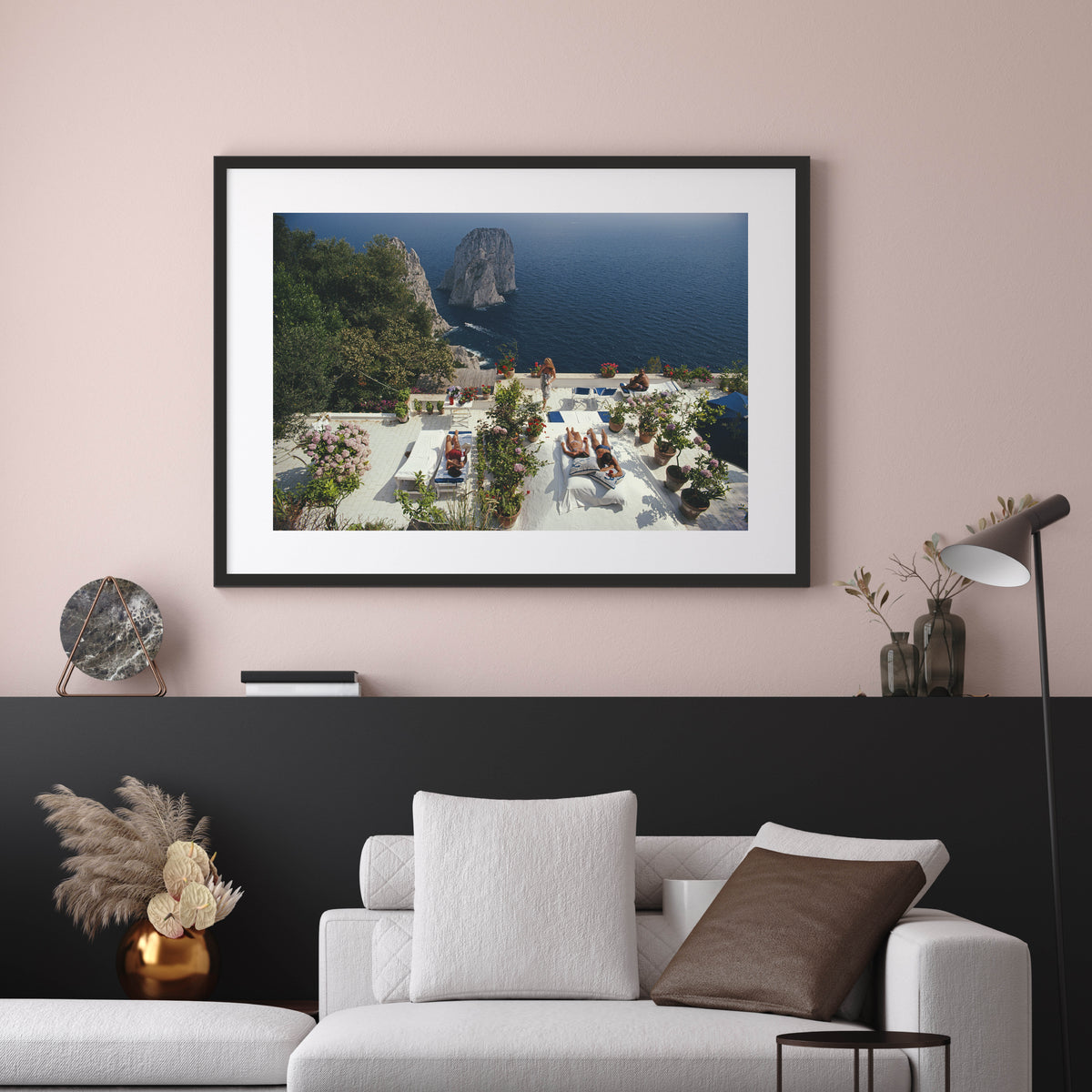 Framed Slim Aarons: Il Canille, Capri, Italy photo for sale Getty Images Gallery