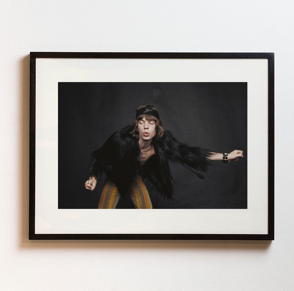 Framed: Mick Jagger of the Rolling Stones by Michael Ochs photo for sale Getty Images Gallery