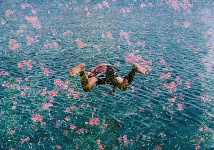 Diving Into Pink Flowers-The Darkroom Society