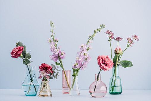 Flower Arrangement in Pastels by Satu Knape