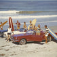 Friends with Surfboards and Mustangs by Tom Kelley