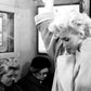 Marilyn Monroe in Train at Grand Central Station by Ed Feingersh
