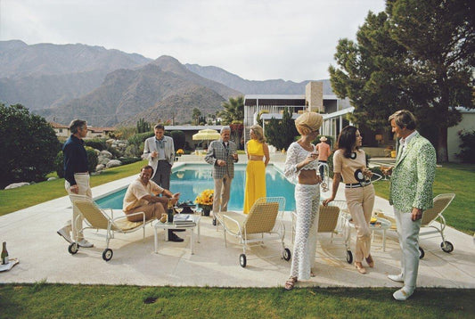 Slim Aarons: Palm Springs Party Poolside photo for sale Getty Images Gallery