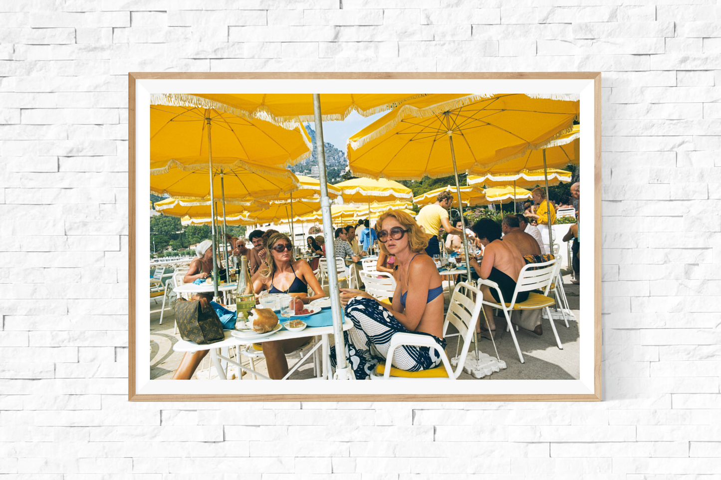 Framed Slim Aarons: Cafe in Monte Carlo photo for sale Getty Images Gallery