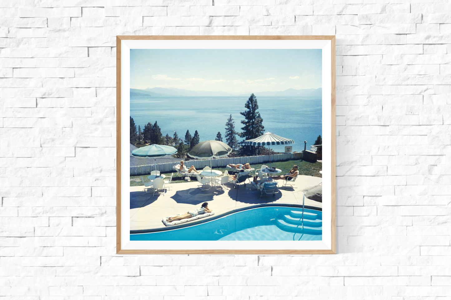 Framed Slim Aarons: Relaxing at Lake Tahoe photo for sale Getty Images Gallery
