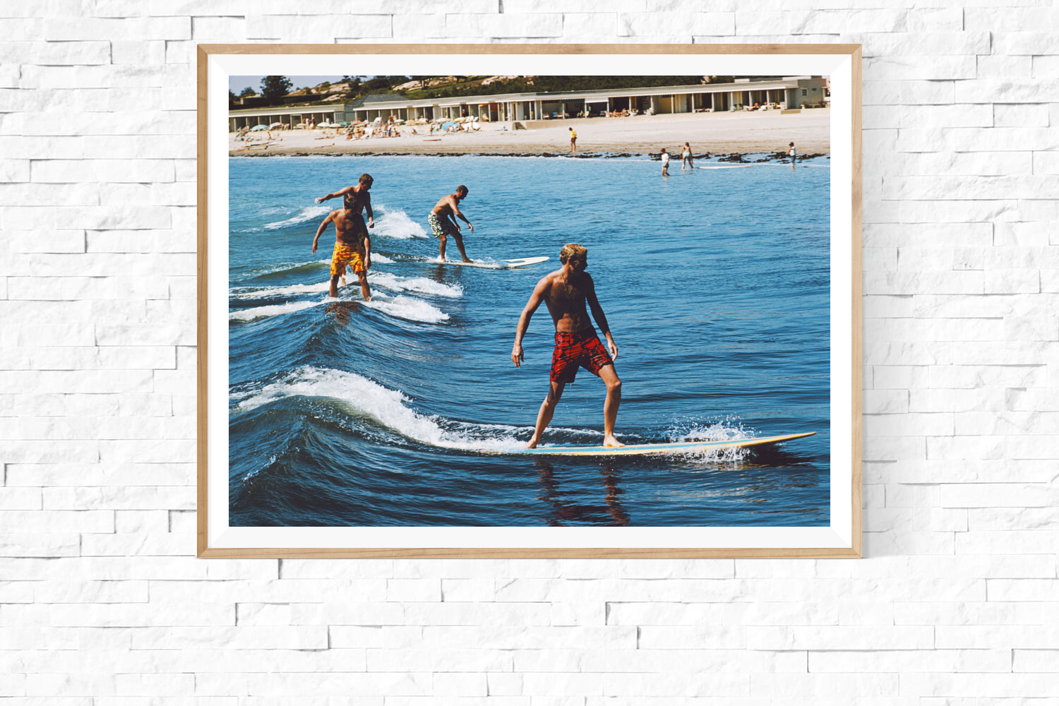Framed Slim Aarons: Surfing Brothers, Newport Beach California photo for sale Getty Images Gallery