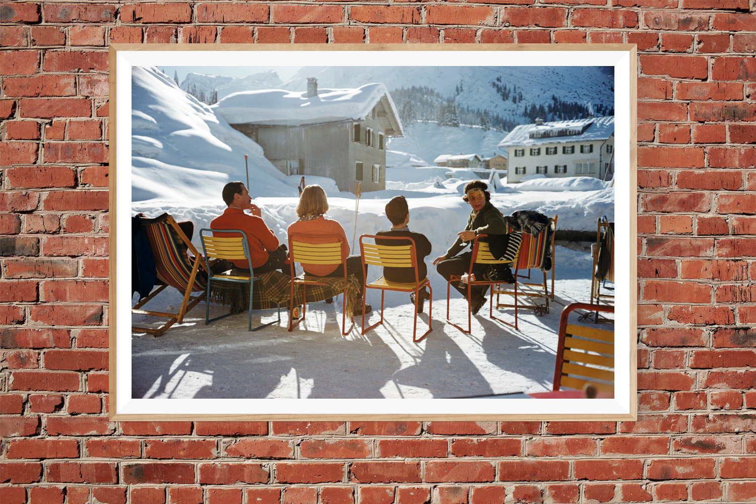 Framed Slim Aarons: Relaxing in Lech photo for sale Getty Images Gallery