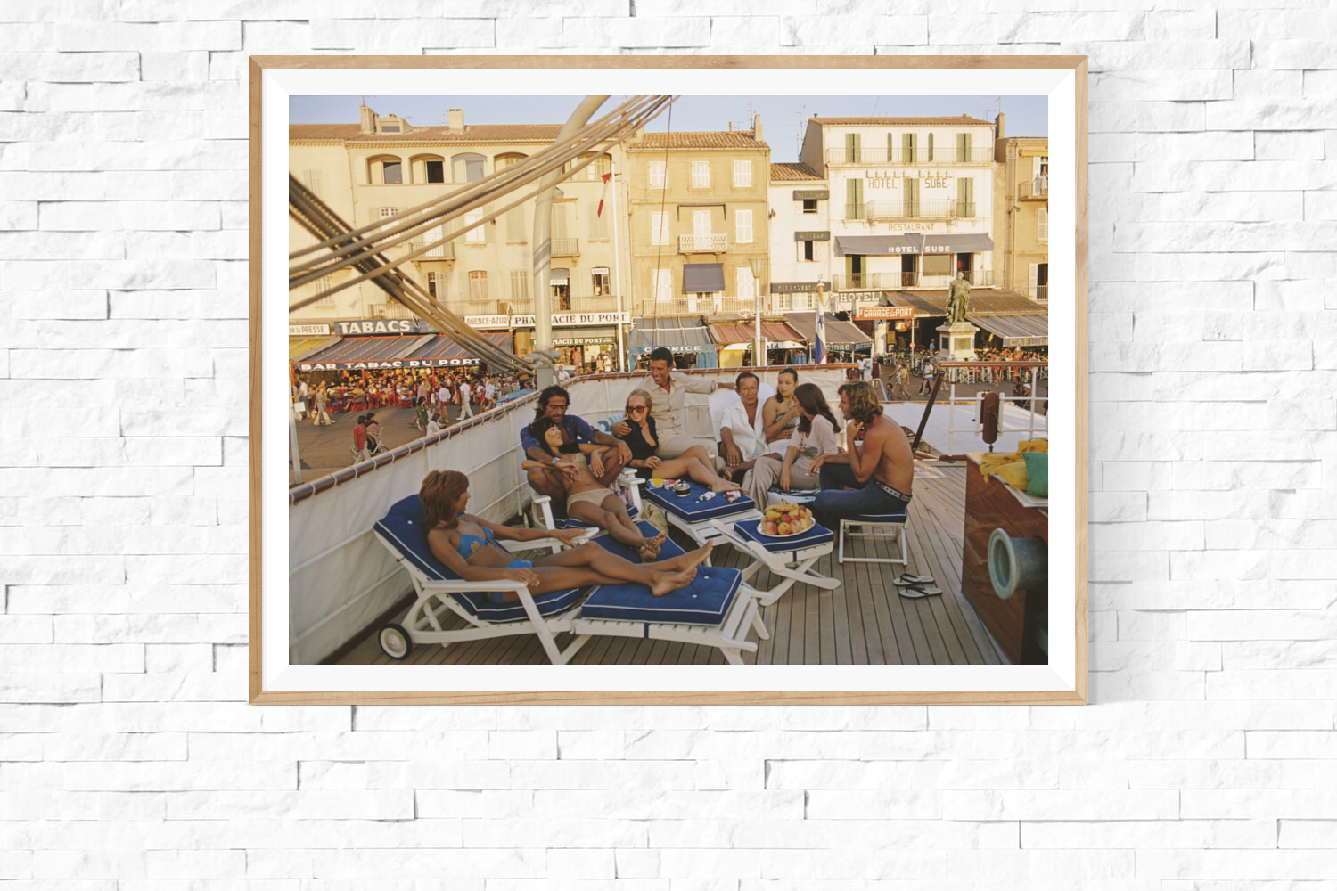 Framed Slim Aarons: Saint-Tropez photo for sale Getty Images Gallery